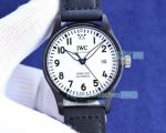 Swiss 9015 Replica IWC Pilot's Watch Mark XVII MKS White Dial Titanic Case 40mm